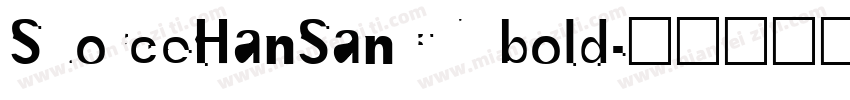SuorceHanSanCN bold字体转换